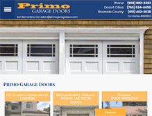 Tablet Screenshot of garagedoorsanbernardino.com